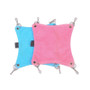 Warm Plush Cloth Hamster Chinchilla Hammock Guinea Pig Rabbit Hanging Bed Cage Accessories Pet Toys Pink Blue