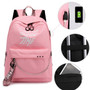 Luminous Backpack with USB Charging Port