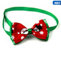 Christmas Holiday Pet Cat Dog Collar Bow Tie Adjustable Neck Strap Cat Dog Grooming Accessories Pet Product Supplies Christmas