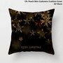 Taoup Gold Black Snowflake Merry Christmas Pillowcase Xmas Decor for Home Decor for Christmas Ornaments Xmas Noel Santa Claus