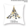 Taoup Gold Black Snowflake Merry Christmas Pillowcase Xmas Decor for Home Decor for Christmas Ornaments Xmas Noel Santa Claus