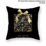 Taoup Gold Black Snowflake Merry Christmas Pillowcase Xmas Decor for Home Decor for Christmas Ornaments Xmas Noel Santa Claus