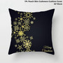 Taoup Gold Black Snowflake Merry Christmas Pillowcase Xmas Decor for Home Decor for Christmas Ornaments Xmas Noel Santa Claus