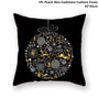 Taoup Gold Black Snowflake Merry Christmas Pillowcase Xmas Decor for Home Decor for Christmas Ornaments Xmas Noel Santa Claus