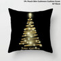 Taoup Gold Black Snowflake Merry Christmas Pillowcase Xmas Decor for Home Decor for Christmas Ornaments Xmas Noel Santa Claus