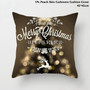 Taoup Gold Black Snowflake Merry Christmas Pillowcase Xmas Decor for Home Decor for Christmas Ornaments Xmas Noel Santa Claus