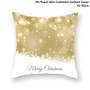 Taoup Gold Black Snowflake Merry Christmas Pillowcase Xmas Decor for Home Decor for Christmas Ornaments Xmas Noel Santa Claus