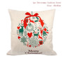 FENGRISE 45x45cm Cotton Linen Merry Christmas Cover Cushion Christmas Decor for Home Happy New Year Decor 2019 Navidad Xmas Gift