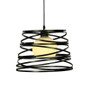 LED Pendant Lights Modern Forma spiral Single Head Iron Art Hanging Lamp Restaurant Kitchen Coffee House Lighting Fixtures