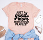 Just A Good Mom With A Hood Playlist T-Shirt