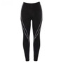 Fitness Sporting Two Pieces Set Turtleneck Top Leggings Striped 2 pcs Tracksuits