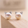 Stud Cat Ear Earrings