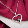 Paw in your heart necklace