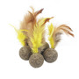 Pawmoms 1pc Catnip Toys Soft Feather Ball