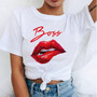 Lip Printed T-Shirt