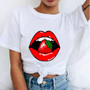 Lip Printed T-Shirt