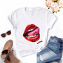 Lip Printed T-Shirt