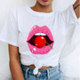 Lip Printed T-Shirt