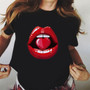 Lip Printed T-Shirt