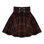 High Waist Plaid Mini Skirt