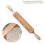 Embossed Rolling Pin - Christmas Elk