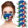 Christmas Face Covering 3D Printed 6pcs Package