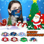 Christmas Face Covering 3D Printed 6pcs Package