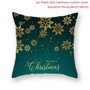 Christmas Cushion Cover Xmas PillowCase Christmas Decorations for Home Navidad Decors Elk and Snowflake Happy New Year 2020 2021