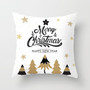 Christmas Cushion Cover Xmas PillowCase Christmas Decorations for Home Navidad Decors Elk and Snowflake Happy New Year 2020 2021