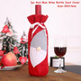 New Year 2021 Santa Claus Snowman Wine Bottle Cover Noel Christmas Decoration for Home Dinner Decor Christmas Gift Tree Ornament