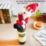 New Year 2021 Santa Claus Snowman Wine Bottle Cover Noel Christmas Decoration for Home Dinner Decor Christmas Gift Tree Ornament