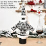 New Year 2021 Santa Claus Snowman Wine Bottle Cover Noel Christmas Decoration for Home Dinner Decor Christmas Gift Tree Ornament