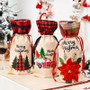 New Year 2021 Santa Claus Snowman Wine Bottle Cover Noel Christmas Decoration for Home Dinner Decor Christmas Gift Tree Ornament
