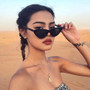 ZBHWISH Cateye Women Sexy Retro Small Cat Eye Sun Glasses