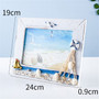 6 Inch 7 Inch Photo Frames Beach Natural Style Bedroom Sailboat Sea Shell Seabird Wood Picture Frames Display Life Gift Crafts