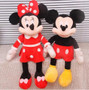 2pcs Mickey & Minnie Mouse Plush Toys