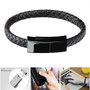 Leather USB Charging Cord Bracelet