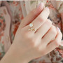 Wishful Flower Leaves  Finger Ring