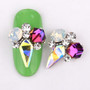 10pcs New Crystal Glass Gem Bright Rhinestone Nail Art Decorations