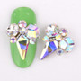 10pcs New Crystal Glass Gem Bright Rhinestone Nail Art Decorations