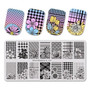 Nail Stamping Plates Summer Flower Feather