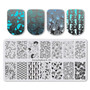 Nail Stamping Plates Summer Flower Feather