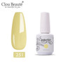 Clou Beaute Base And Top Coat Gel Nail Polish UV 15ml Transparent Soak Off Primer Gel Polish Long Lasting Gel Lacquer Nail Art