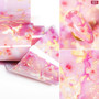 1 Box Marble Design Foils Nail Set Transfer Sticker Kit Flower Adehesive Paper Wraps Nail Art  DIY Tips Slider Papers Decoration