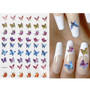 Holographic Butterfly Designs Sticker Nail Decal  DIY Slider for Manicure Nail Art Watermark Manicure Decor