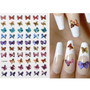 Holographic Butterfly Designs Sticker Nail Decal  DIY Slider for Manicure Nail Art Watermark Manicure Decor