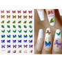 Holographic Butterfly Designs Sticker Nail Decal  DIY Slider for Manicure Nail Art Watermark Manicure Decor