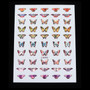 Holographic Butterfly Designs Sticker Nail Decal  DIY Slider for Manicure Nail Art Watermark Manicure Decor