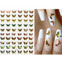 Holographic Butterfly Designs Sticker Nail Decal  DIY Slider for Manicure Nail Art Watermark Manicure Decor