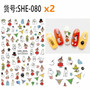 12 sheets water decal nail art decorations nail sticker tattoo full Cover beauty cartoon mouse Decals manicure supplies 2020 new